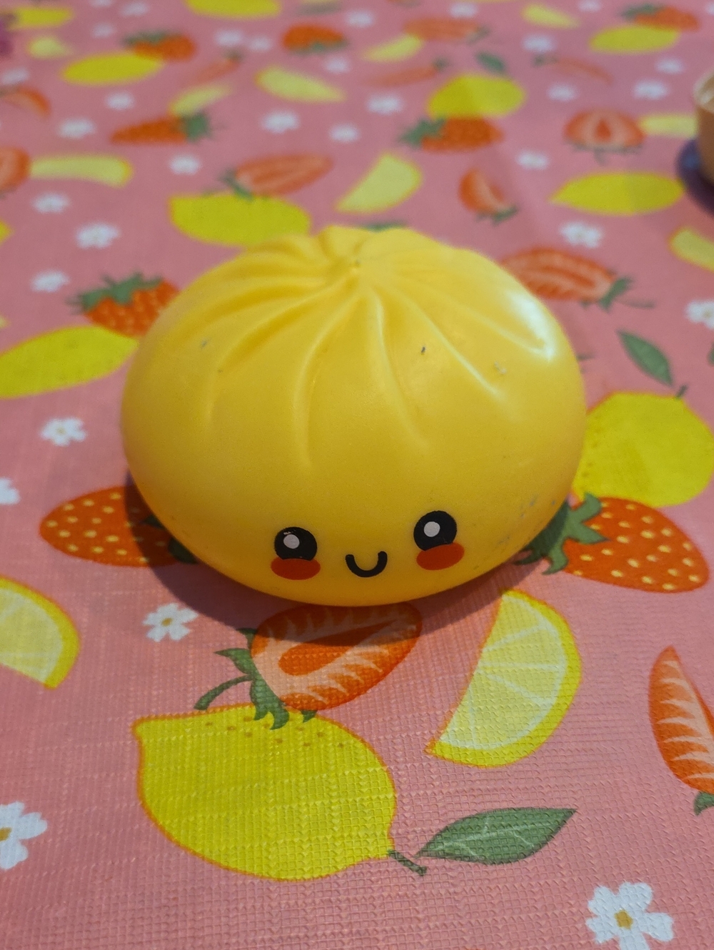 Yellow Squishy Dumpling Toy